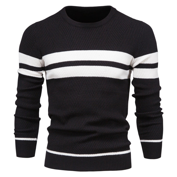 Men's Fashion Casual Striped Sweater