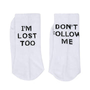 English alphabet socks ins tide socks