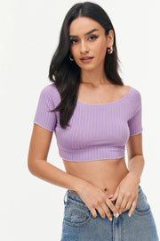 Beauty -umbilical Short -sleeved Sexy Thread Short Top