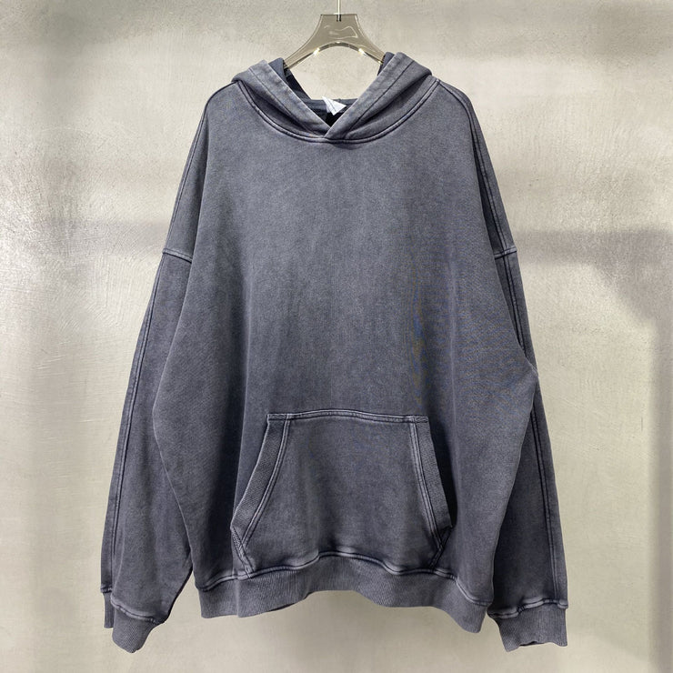 Men's Retro Distressed Hooded Sweater