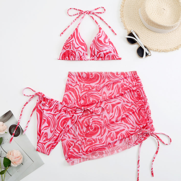 Women's Swimsuit Bikini Three Piece Set