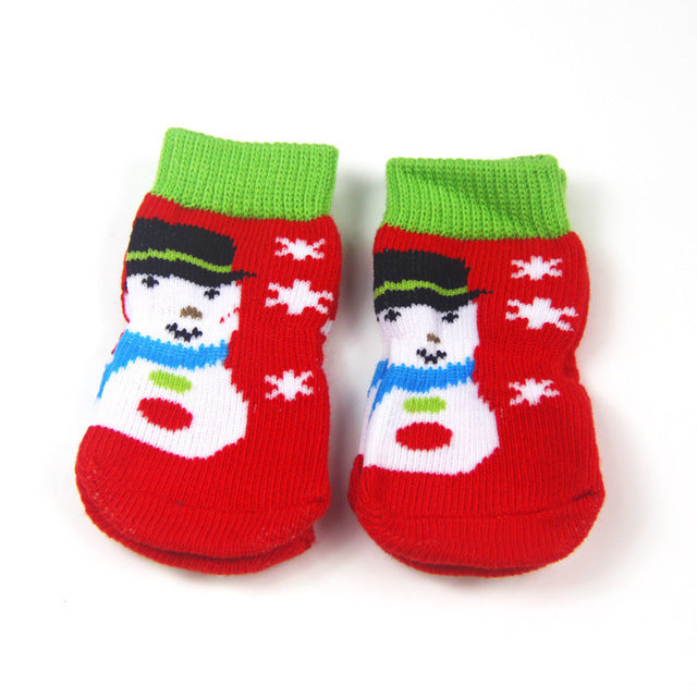 Pet Christmas Socks Print Dog Socks