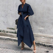 Irregular hem dress