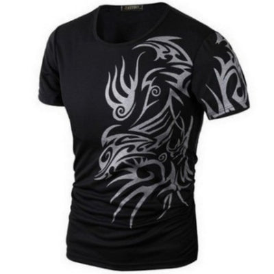 Summer 3D Men's Short Sleeve Fashion Printing