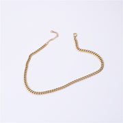 18k thick chain without pendant necklace