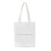 Treat People With Kindness Letter Canvas Bag