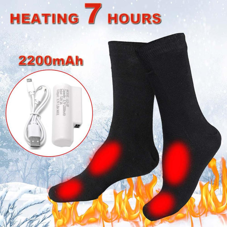 Heating socks, charging heating socks