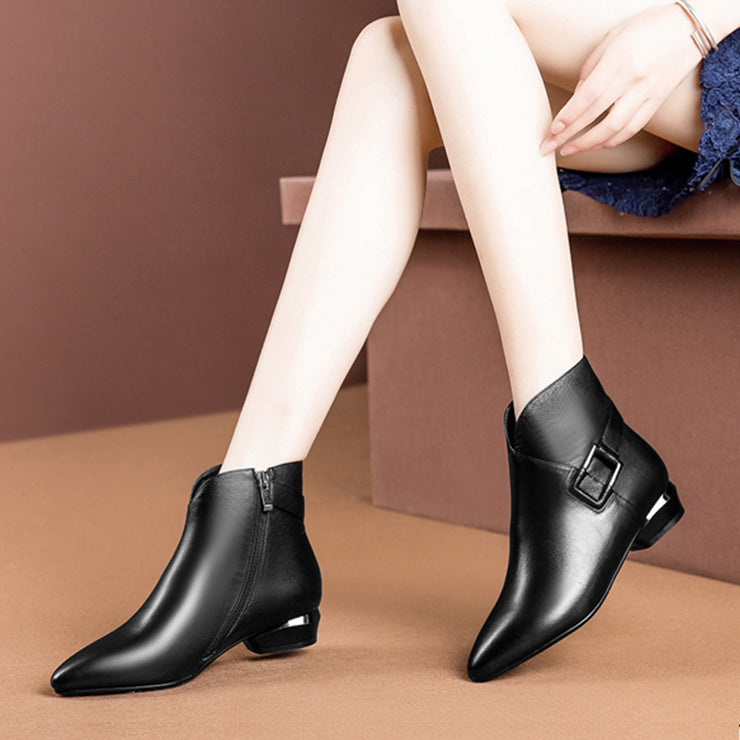 Low-heel Short-tube Ladies Fashion Boots