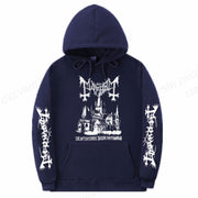 Men's Solid Color Printed Fashion Hoodie