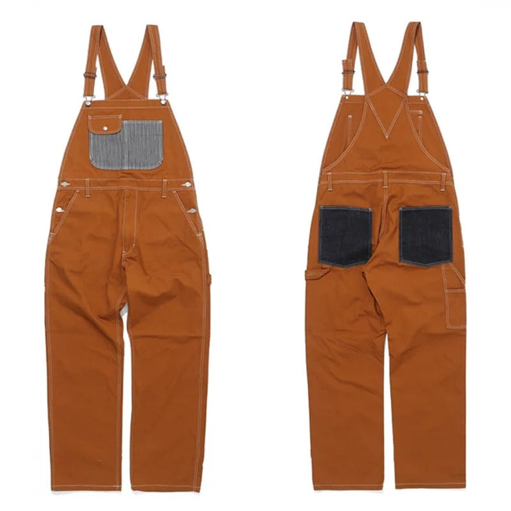 Patch Pocket Multi-pocket Overalls