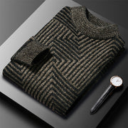 Men's Knitted Thickened Half-high Collar Chenille Warm Sweater