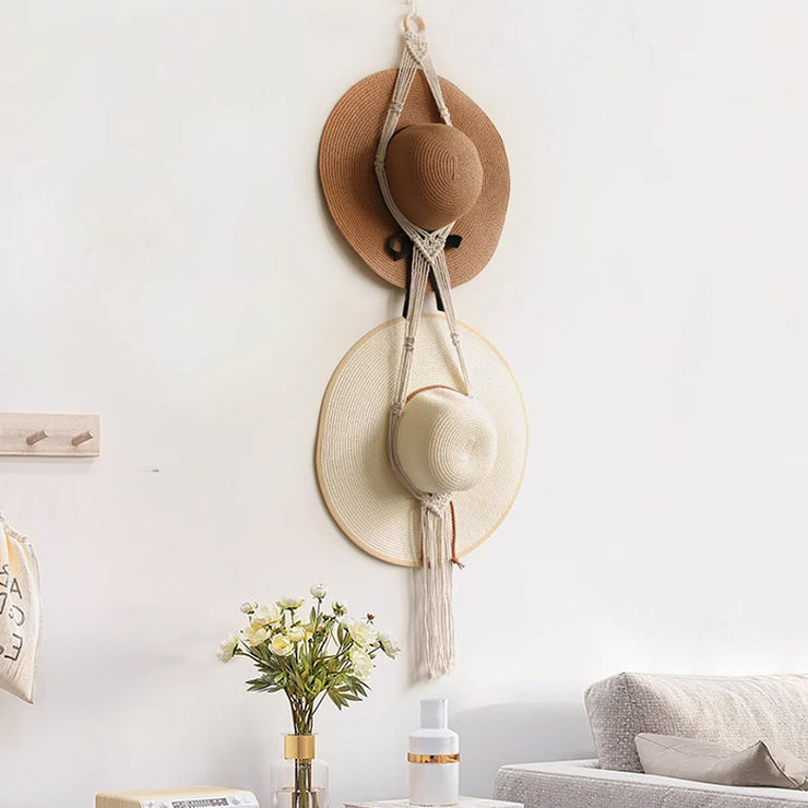 Hand-woven Tapestry Nordic Wall Decoration Hanging Hat