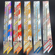 Women's Elegant Professional Duplex Printing Silk Scarf