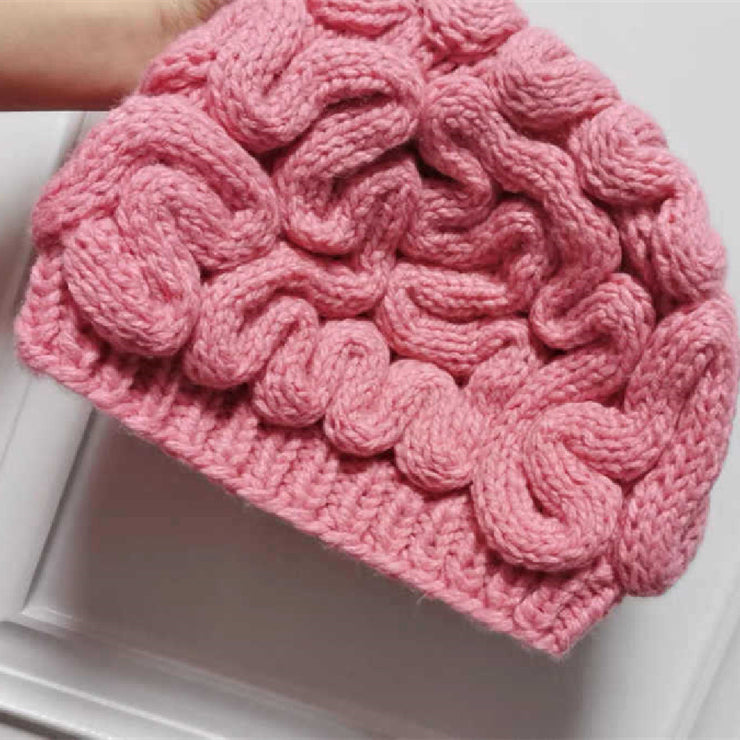 Women's Pink Knitted Wool Hat