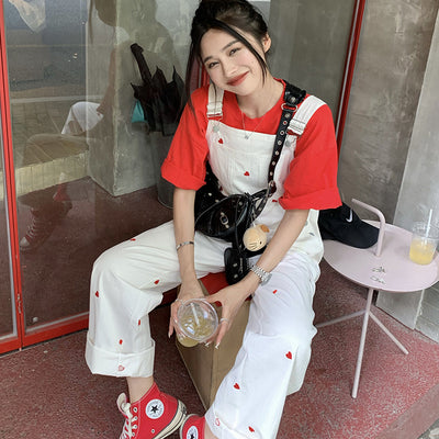 Fashion Personality Cowboy Overalls Women