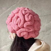 Women's Pink Knitted Wool Hat