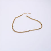 18k thick chain without pendant necklace