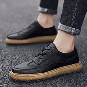 Trendy young British leather shoes