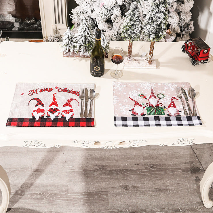 Christmas Creative Cute Forest People Table Mat