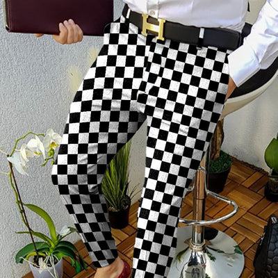 Men's Printed Casual Fashion Striped Trousers