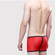 Sexy And Breathable Transparent Mesh Comfortable Boxers