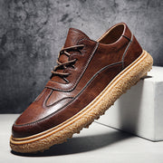 Trendy young British leather shoes