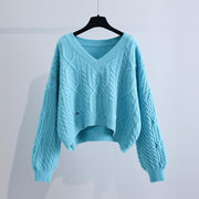 Loose Outer Wear Lazy Style Hole Knit Sweater