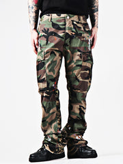 Water Washed Tiger Patterned Camouflage Leopard Patterned Jeans