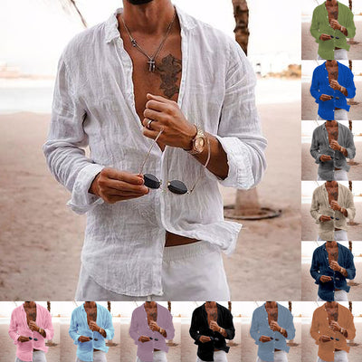 Fashion New Men's Long Sleeve Shirt