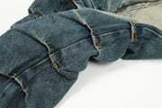 Personality Denim Boot-cut Pants Men's Design Sense