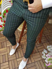 Men's Printed Casual Fashion Striped Trousers