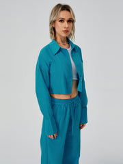 Women Two Piece Outfits For Women Long Sleeve Button Down Wide Leg Loungewear Pajama Set