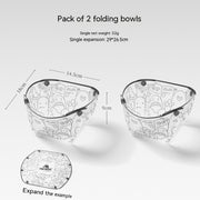 Outdoor Folding Bowls, Tableware, Portable Travel Plates