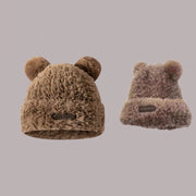 Cute Furry Face-looking Warm Plush Hat