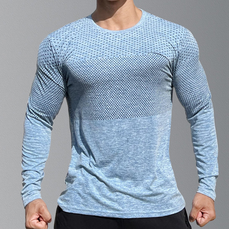 Muscle Workout Men's Basketball Brothers Slim-fit Cationic Training Clothes Sports Long Sleeve