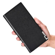 Men's Leather Long Card Case Wallet