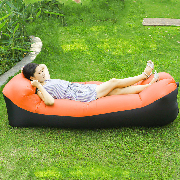 Outdoor Air Sofa Fast Inflatable Laybag Hangout Lounger Beach Air Bed Folding Sleeping Bag Lazy Sofa Lazy Air Sofa