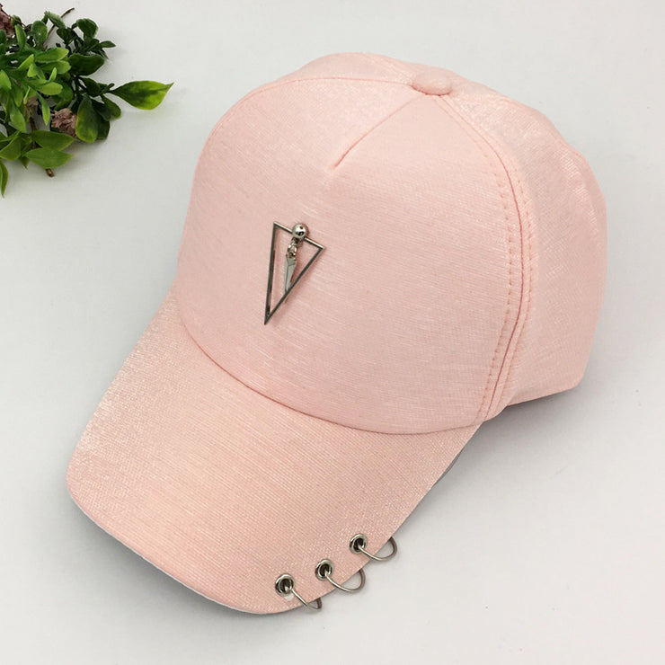 Male And Female Personality Metal Buckle Sun Baseball Hat