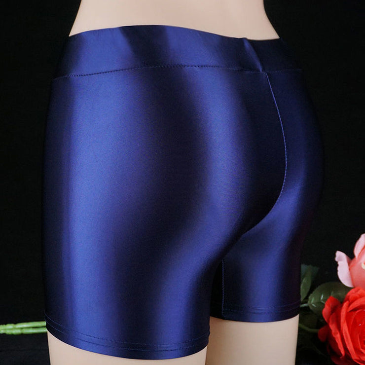 Men's And Women's Shiny Shiny Pants Tight Boxer Briefs