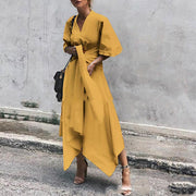 Irregular hem dress