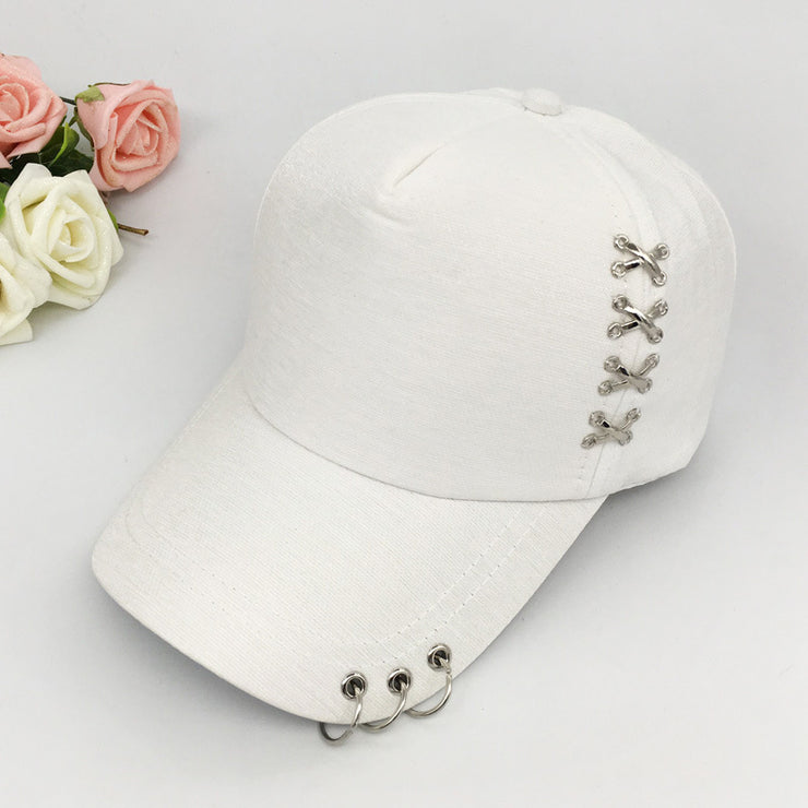 Male And Female Personality Metal Buckle Sun Baseball Hat