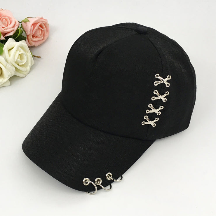 Male And Female Personality Metal Buckle Sun Baseball Hat