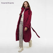 Women's Long Hooded Long Sleeve Single-breasted Loose Cotton Coat