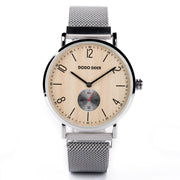 Wooden Dial Fashion Dimple Men And Women Watches