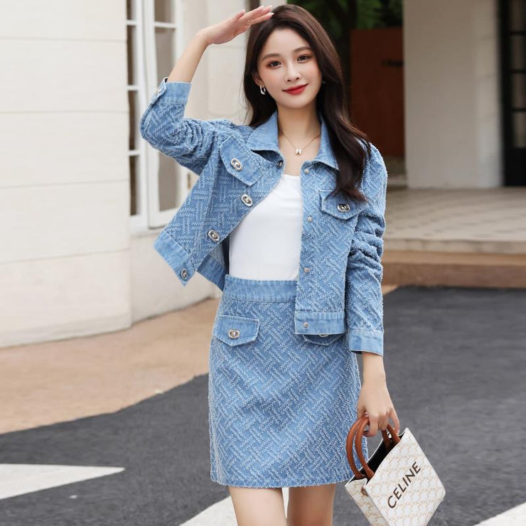 Two-piece Denim Skirt For Small People