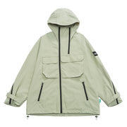 Men's Outdoor Mountain Multi-pocket Hooded Jacket