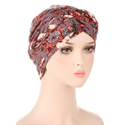 Tie-dyed Short Braid Can Hide Hair Turban Hat