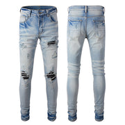 High Street Fashion Brand Jeans Men's Hole Patch