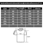 European And American Letters Digital Printing Casual Round Neck T-shirt