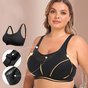 Women's Large Size No Steel Ring Back Strap Vest Bra Underwear